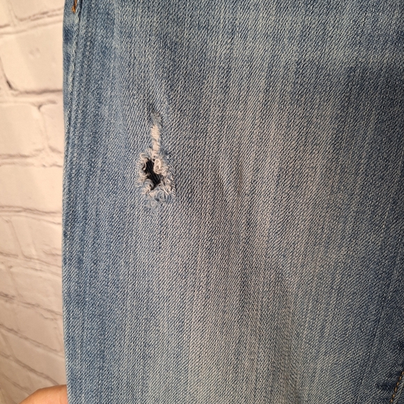 American Eagle Outfitters Slim Boot Stretch Sandblast Low Rise Jeans Sz 2 Short - Picture 7 of 9